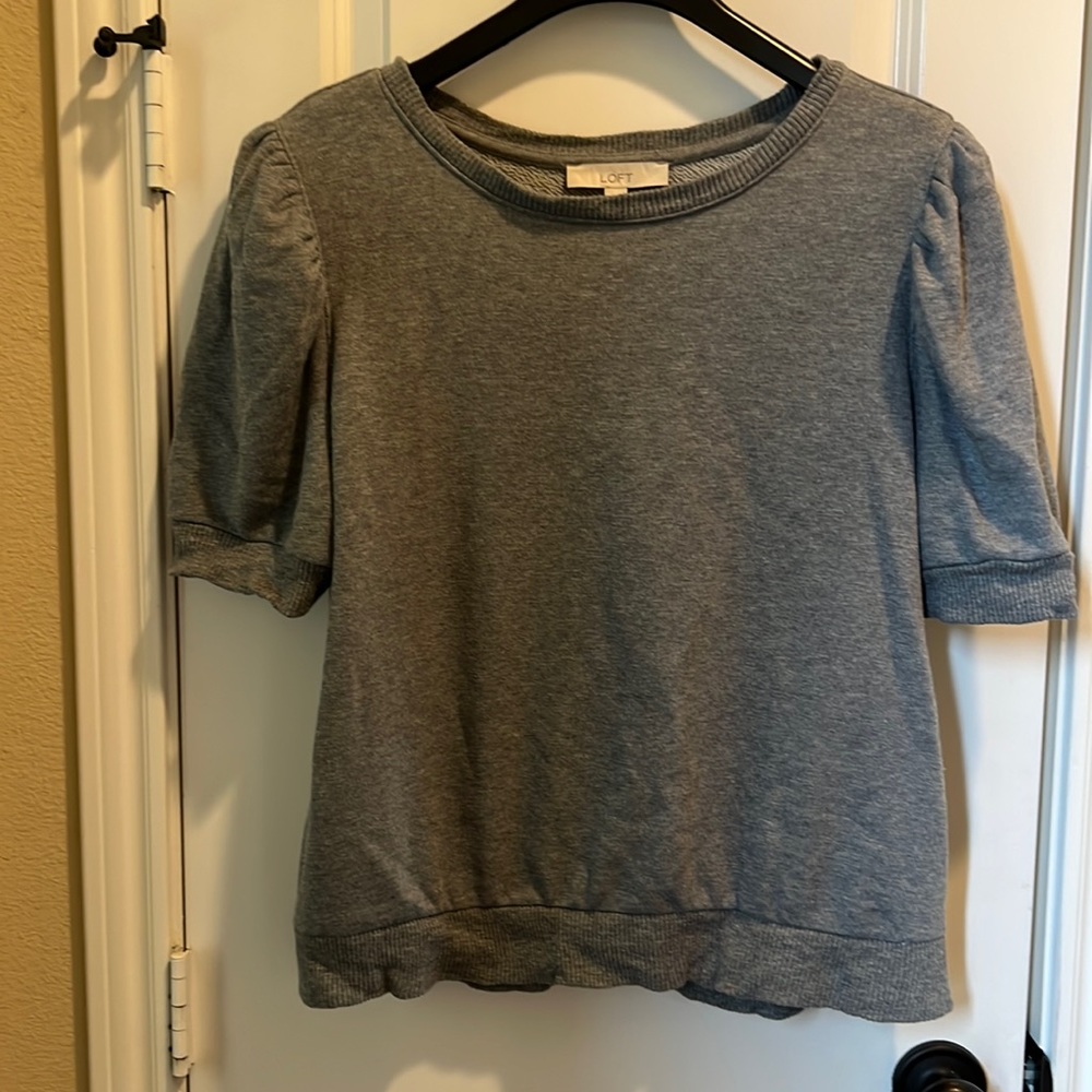 Loft puff sleeve sweatshirt